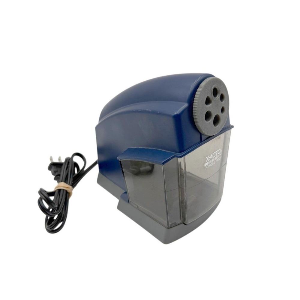 X-ACTO 167X School Pro Blue Gray 6 Sizes Heavy Duty Electric Pencil Sharpener